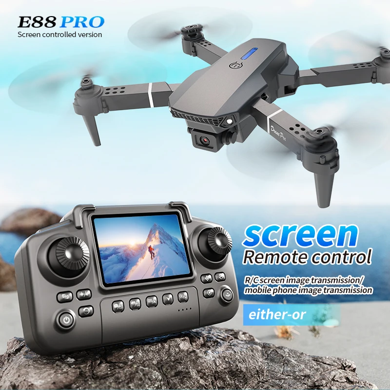 Profesyonel E88 PRO Drone ekra - Drone Camera Wide Angle incelemesi ve fiyatı