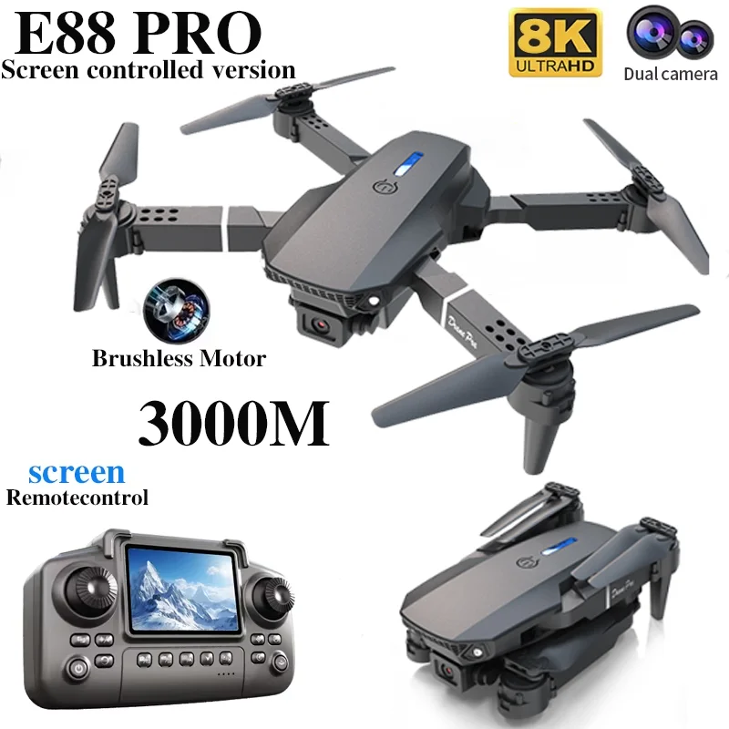 Profesyonel E88 PRO Drone ekra - Drone Camera Wide Angle incelemesi ve fiyatı