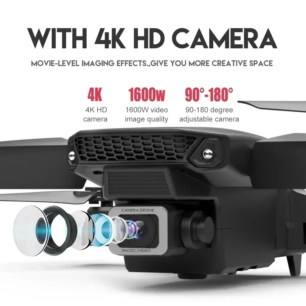 E88 Pro WIFI FPV Drone Geniş A - Drone Camera Wide Angle incelemesi ve fiyatı